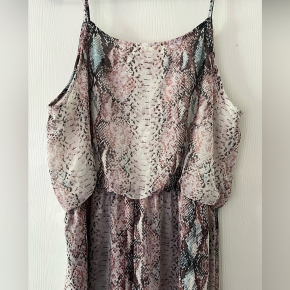 Peach Love California Multicolor Snake Print Dress - Picture 2 of 8